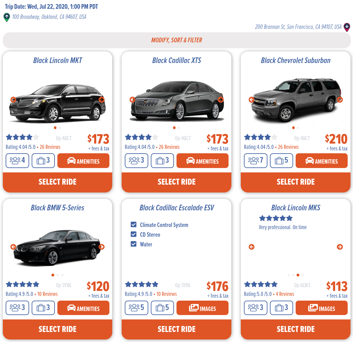 Limos search screenshot